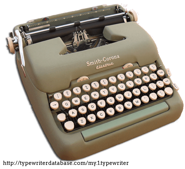 1958 Smith Corona Electric Portable on the Typewriter Database